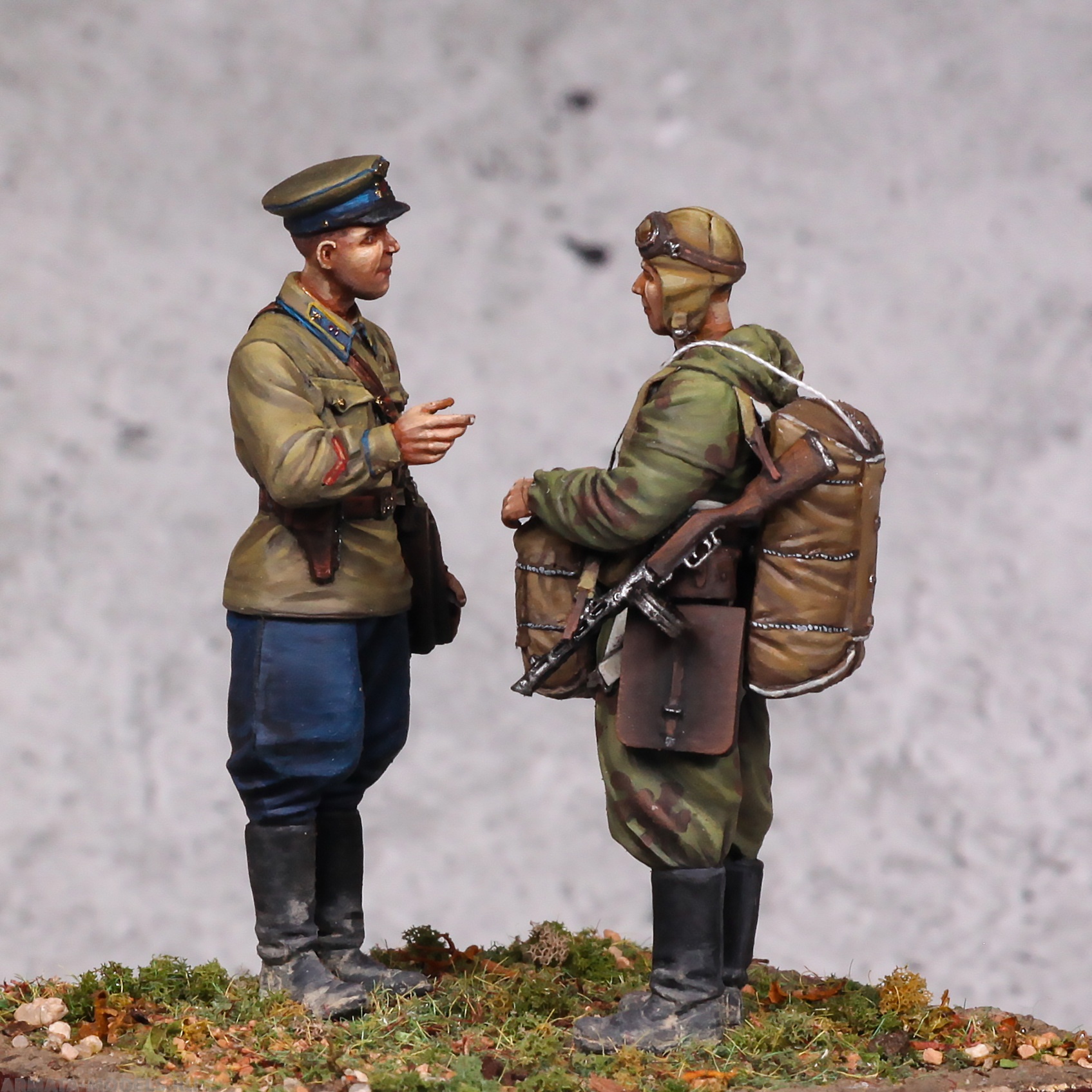 3102SOGA Командиры ВДВ РККА.1941г. SOGA Miniatures
