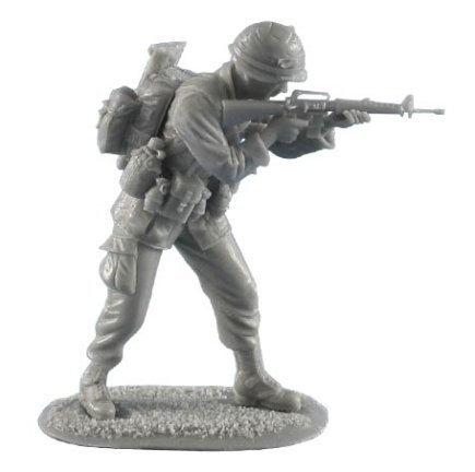 FL35045 US 25th Infantry Division Standing Firing M-16 First Legion