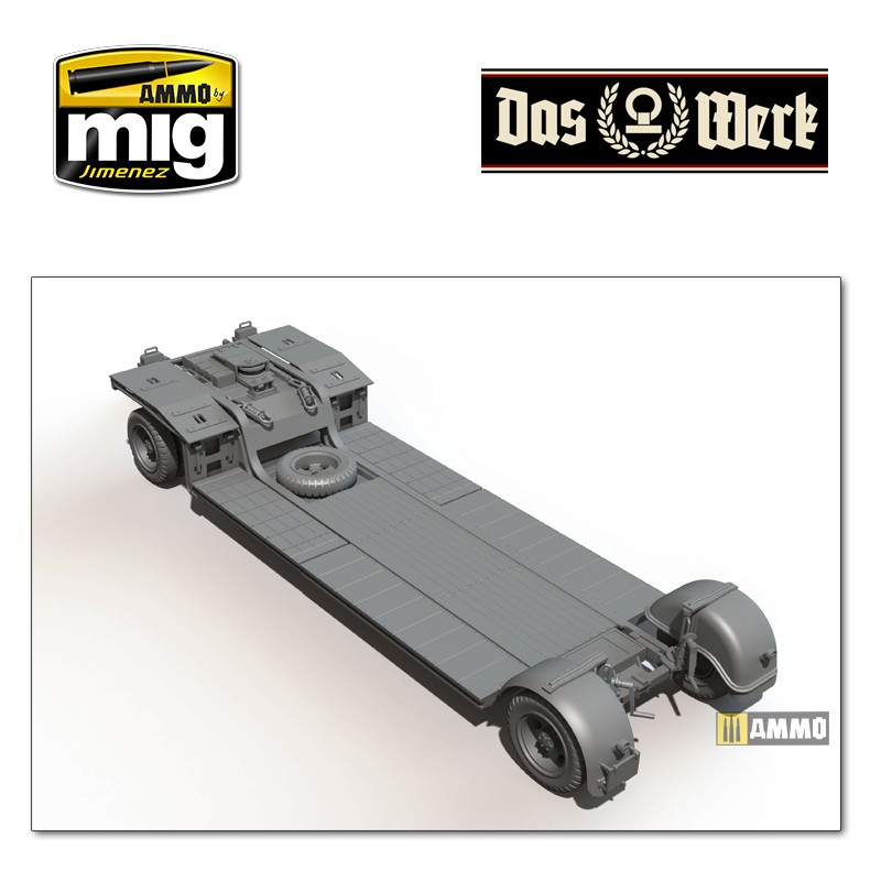 DW35002 Сборная модель Sonderanhanger 115 - 10t Tank Trailer Sd.Ah.1 Das Werk