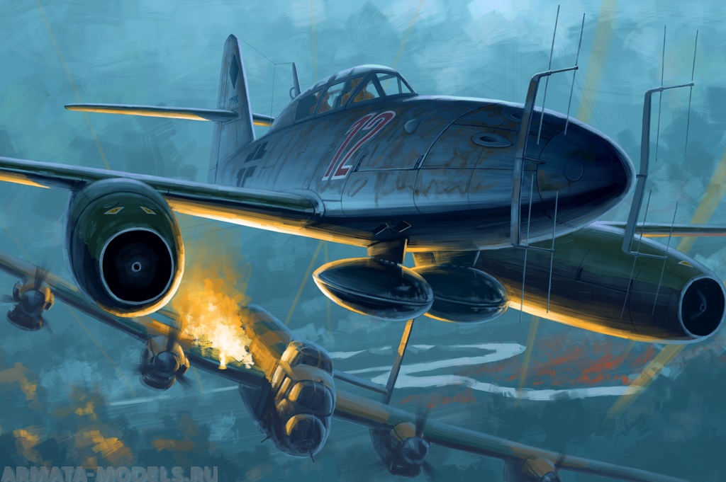 80379 Самолет Messerschmitt Me-262 B-1a/U1 Hobby Boss