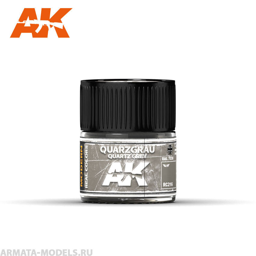 RC216 Краска Real Colors Quarzgrau-Quartz Grey RAL 7039 10ml