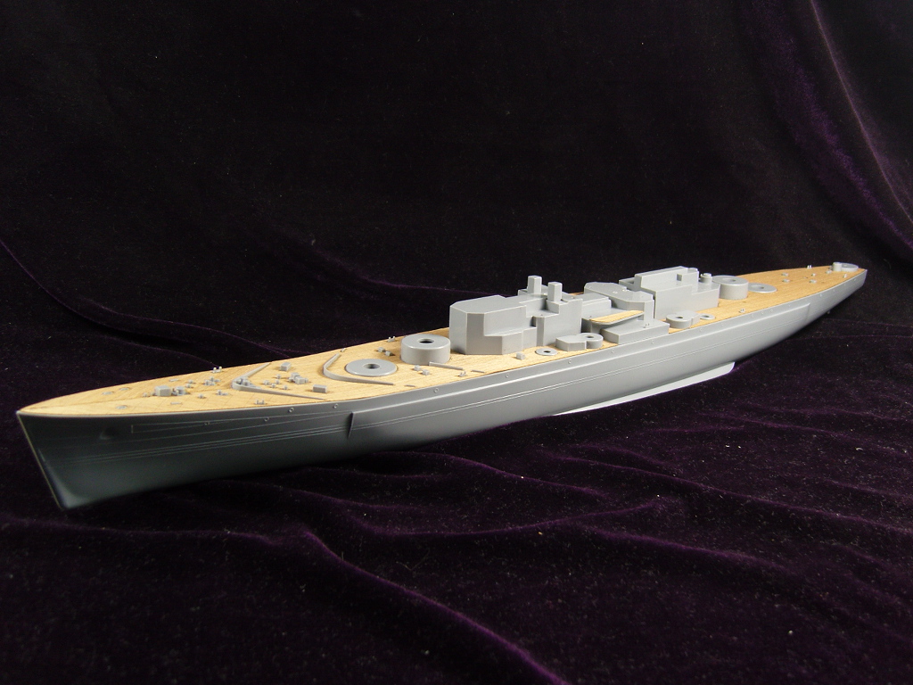 AW50010 Деревянная палуба для 1/450 HMS Vanguard