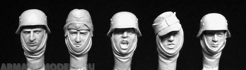 HGH28 German Soldiers in Headscarves, WW2