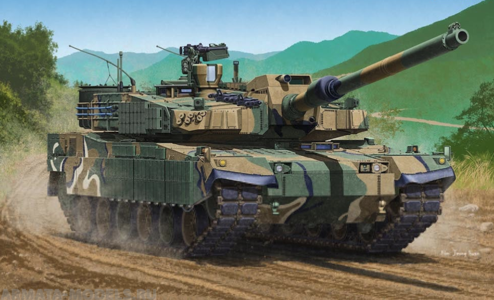 13511 Танк  R.O.K. ARMY K2 Black Panther Academy