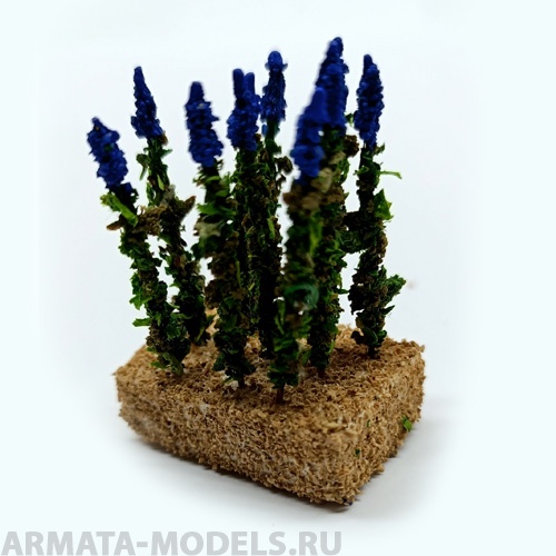 35017/2 Цветы полевые 10шт. Вар 2 (синие)