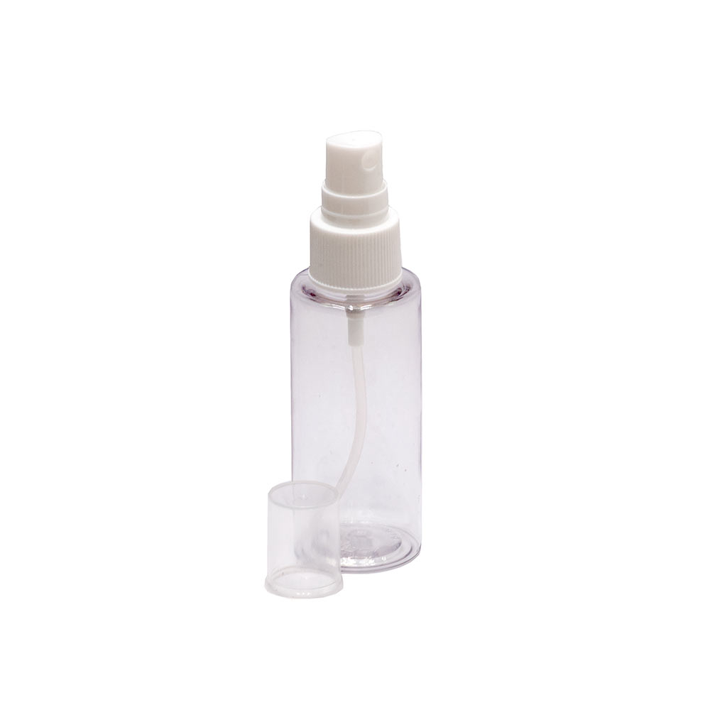 Ф20015IRP Бутылочка с распылителем прозрачная пластиковая, 50мл