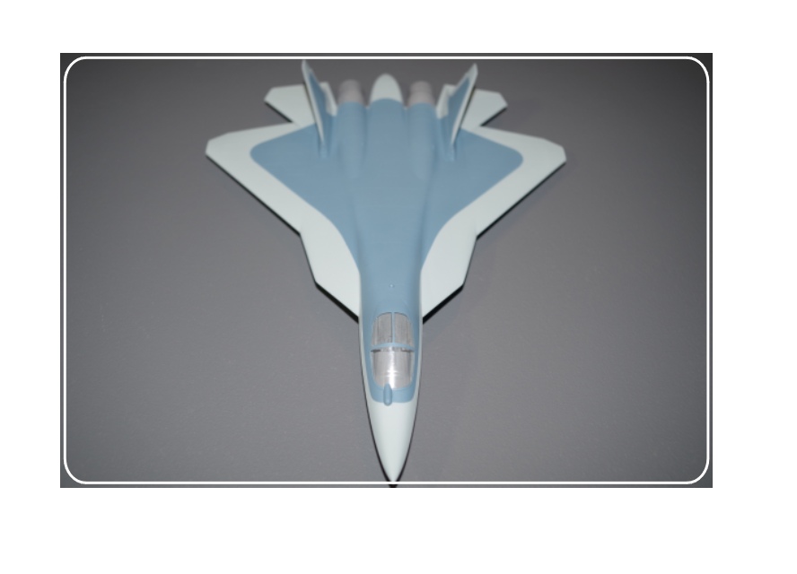 AM72114 Маска окрасочная для Су-57 (Старый) Борт №055 Плавный камуфляж Звезда 1/72