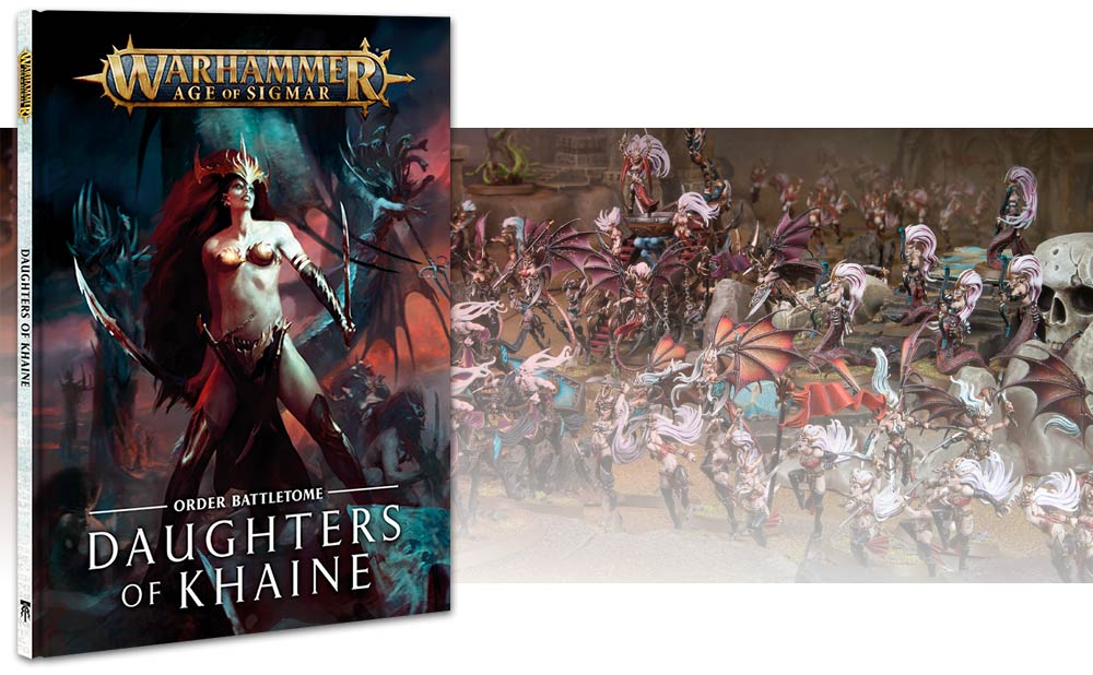 85-05-60GW Боевой Том. Дочери Кхейна (тв. обл., англ.) (Battletome: Daughters Of Khaine (HB, Eng))