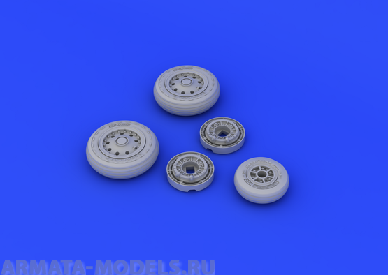 648176ED  F-104 Undercarriage Wheels Early 1/48