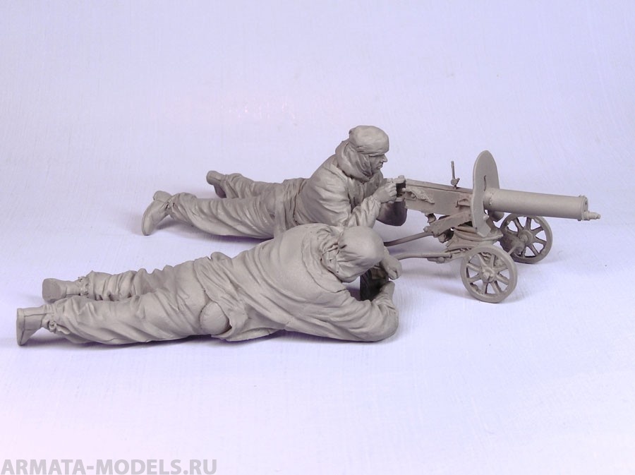 T35111 Советский расчет пулемета Максим (в маскхалатах) (2) Tank