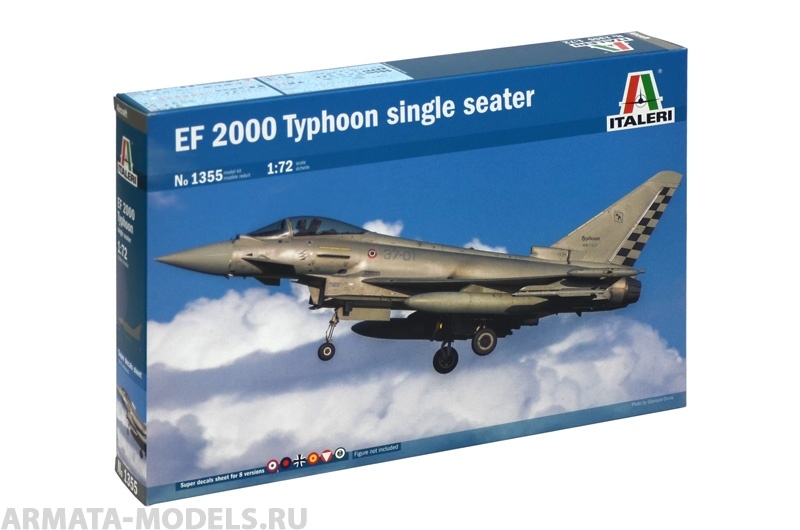 1355ИТ Самолет EF-2000 Typhoon (одноместный) Italeri