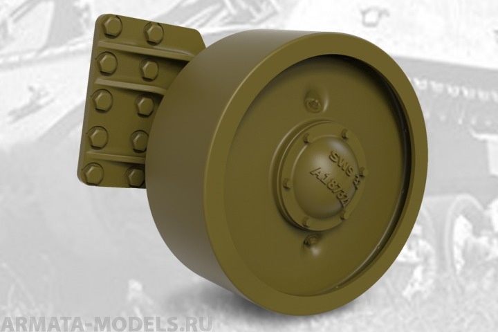 35036FURY US tank M4 Sherman VVSS Solid Idier Wheels