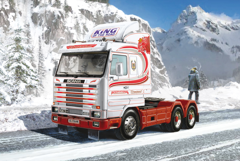 3944ИТ  ГРУЗОВИК SCANIA Streaimline 143H 6x2 Italeri