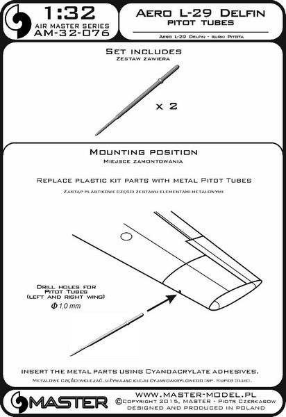 AM-32-076 Aero L-29 Delfin - Трубки Пито