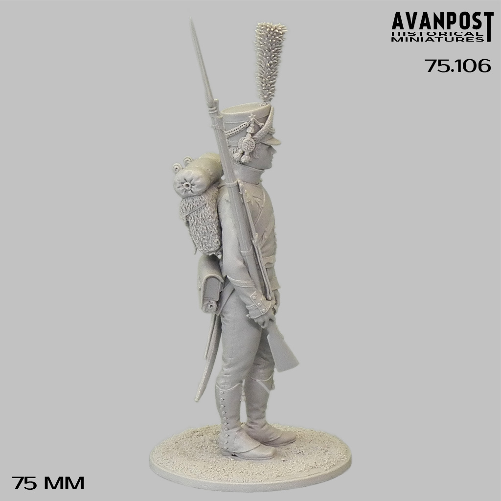75.106 Сержант роты центра 15-го лёгкого полка, 1812 Аванпост
