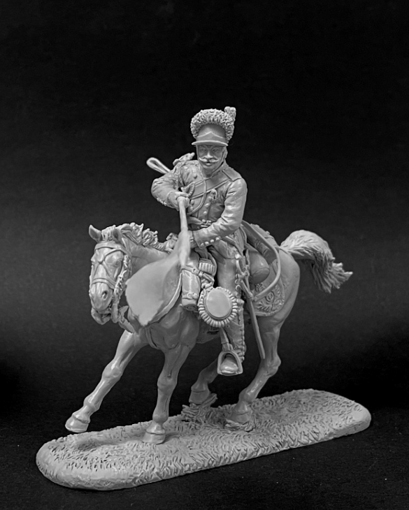 CHM-54240. Квартермистр Смоленского драгунского полка, Россия 1790-96 гг. 54 мм. Материал - смола. Chronos Miniatures