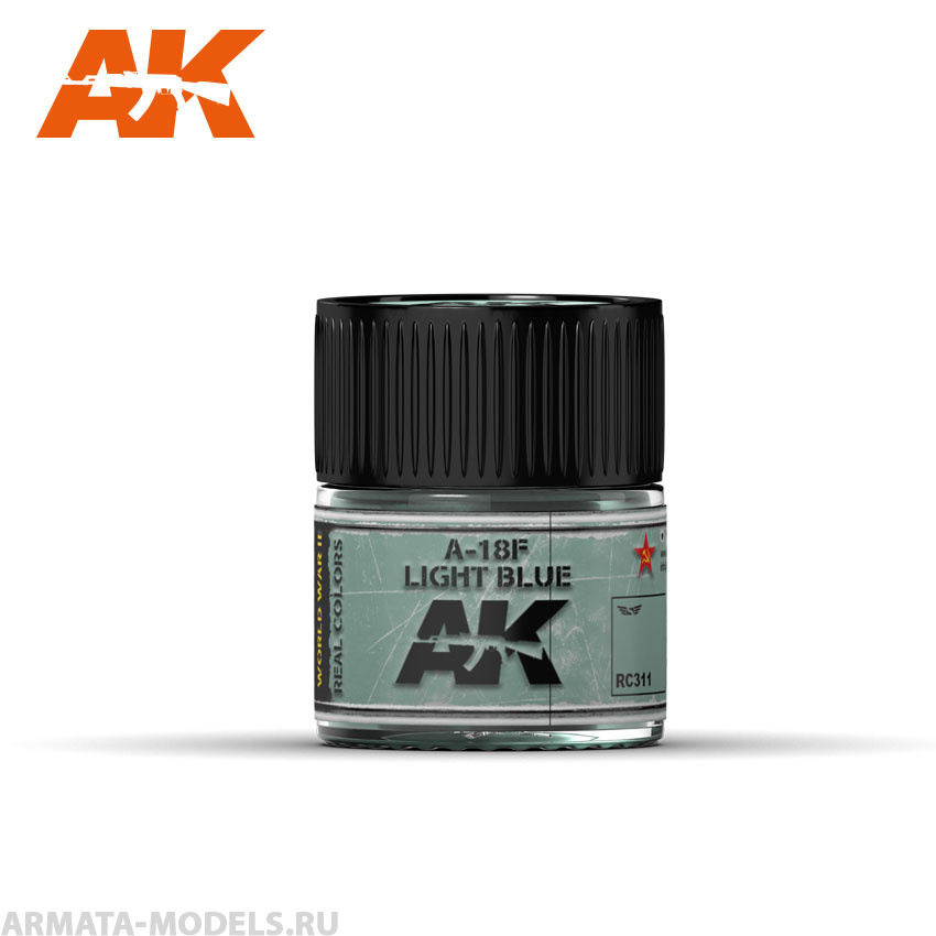 RC311 Краска Real Colors A-18F Light Grey-Blue 10ml
