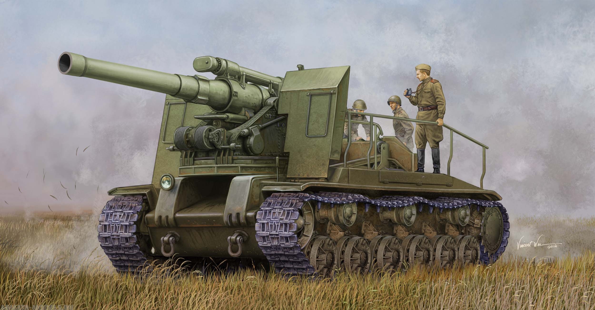 05583 203-мм САУ С-51 образца 1943 года Trumpeter