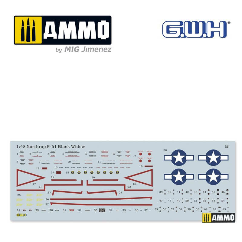 S4815 Самолет P-61b Noseart+Weapons (лимитированная серия) Great Wall