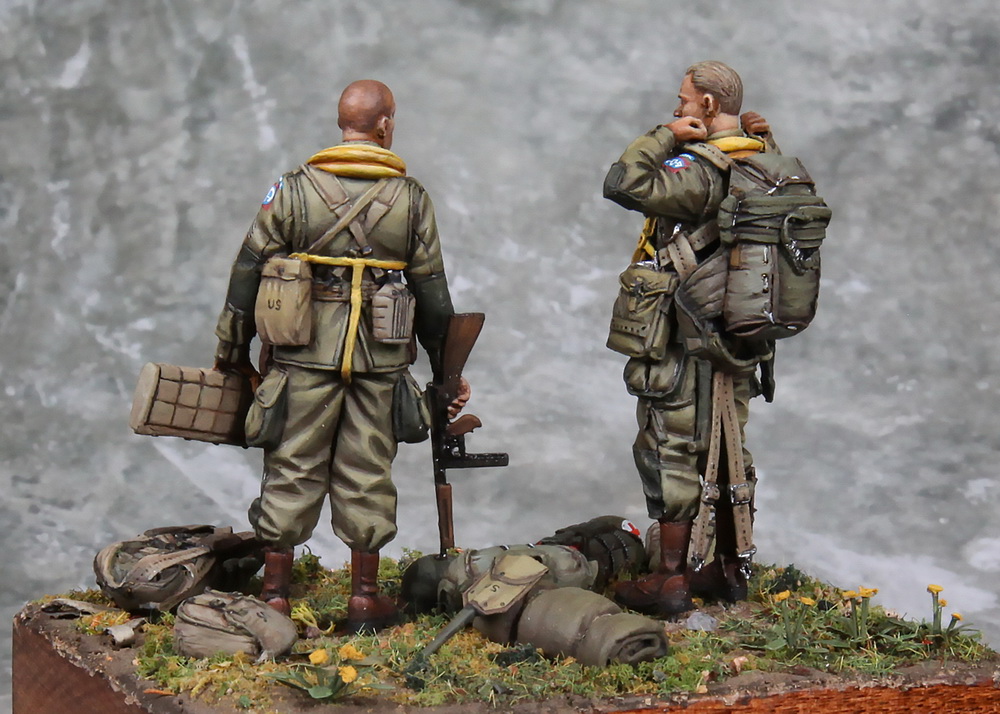 3636SOGA Сombat Medic  and Sergeant U.S. Army Airborne. D-Days.1944. SOGA Miniatures