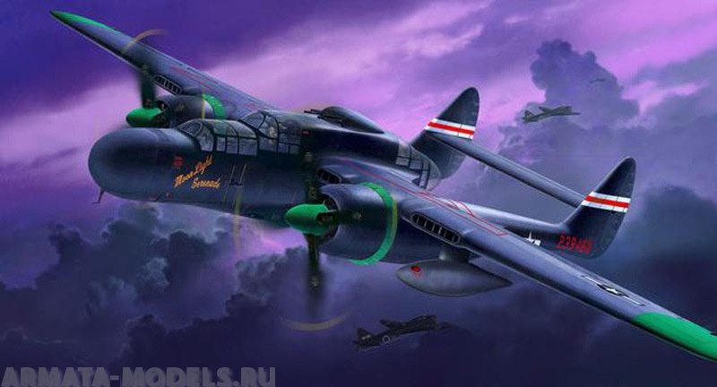 04887N Самолет Истребитель P-61B Black Widow Revell