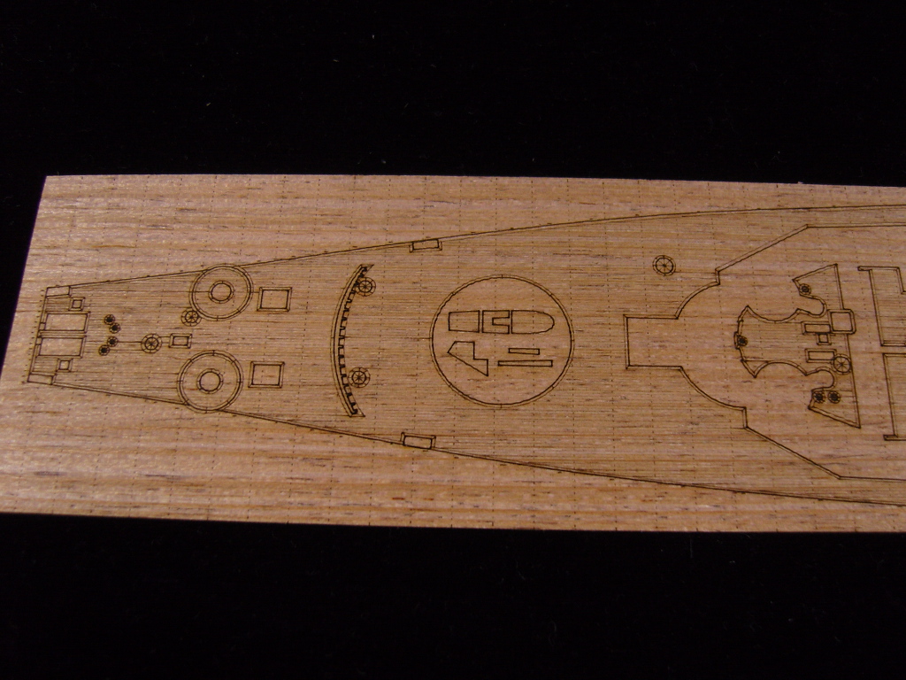 AW20026 Деревянная палуба для USS NEW JERSEY BB-62
