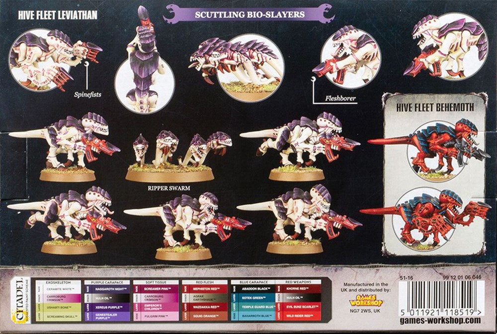 51-16GW Набор Тираниды: выводок Термагантов (Tyranids Termagant Brood)