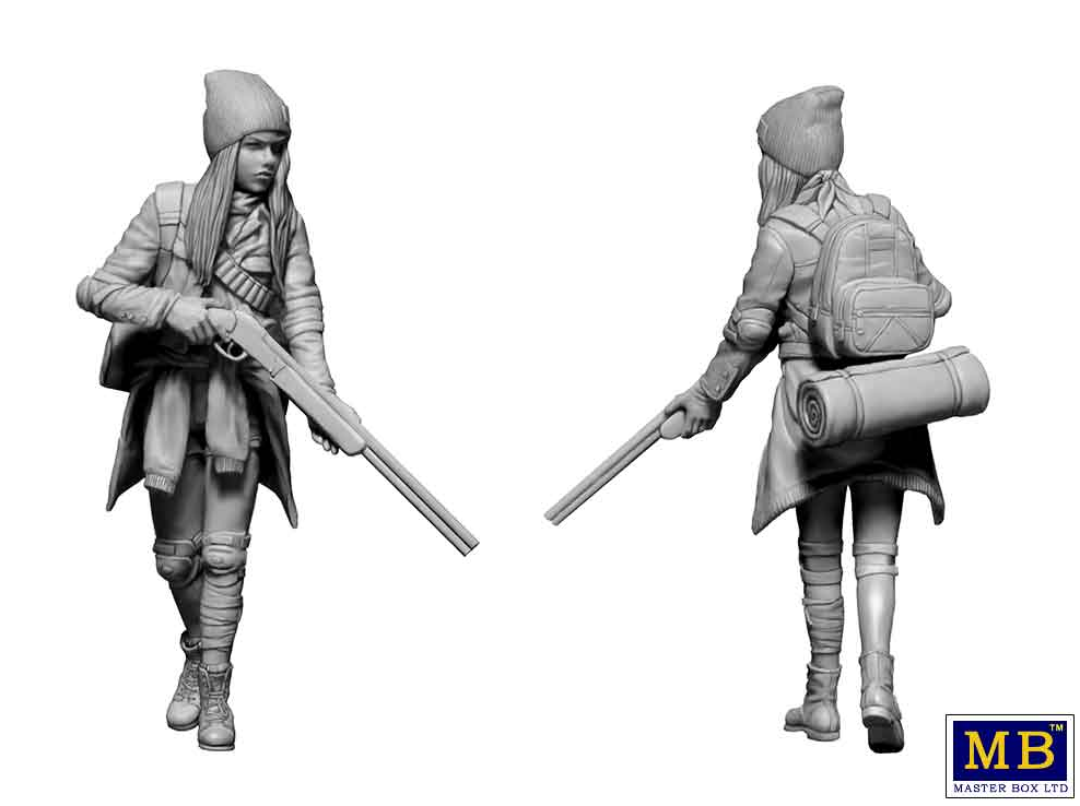 MB24075 Фигуры, «Серия постапокалиптики. Последний Мост. Набор №3. Splinter» Master Box (MB)