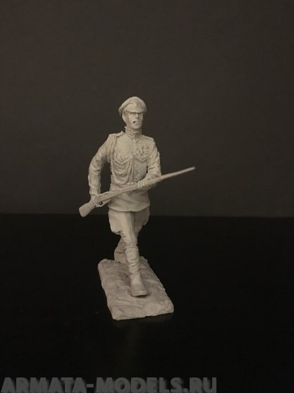 5103ТБ Офицер дивизии Каппеля идущий с винтовкой в атаку Три Богатыря