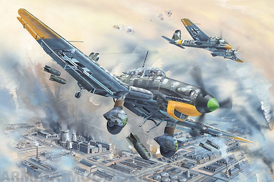 02424P Junkers Ju-87D-5 Stuka Trumpeter