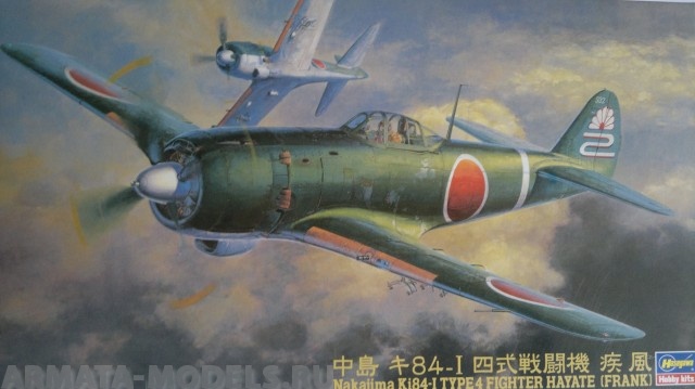 09067 Самолет Nakajima Ki-84-1 Type Fighter Hayate (Frank) Hasegawa