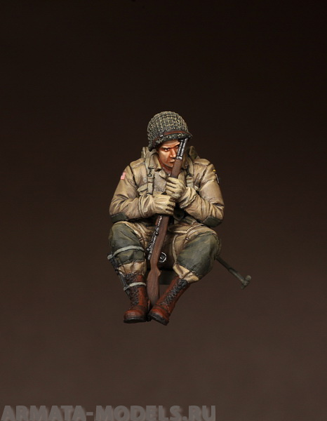 3580SOGA U.S. Army Airborne on Sherman. SOGA Miniatures