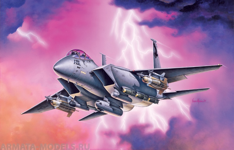 166ИТ Cамолет F-15E Strike Eagle Italeri
