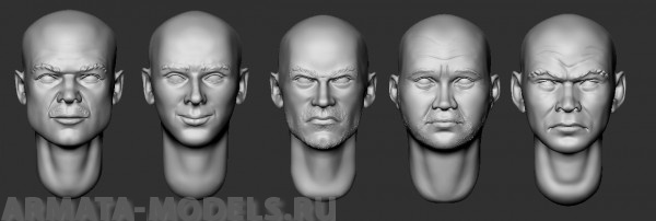 ARM356066 Головы (без волос) №14 ARMOR35
