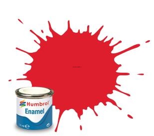 AQ0215 Краская эмалевая  No 19 Bright Red   Gloss 50ml