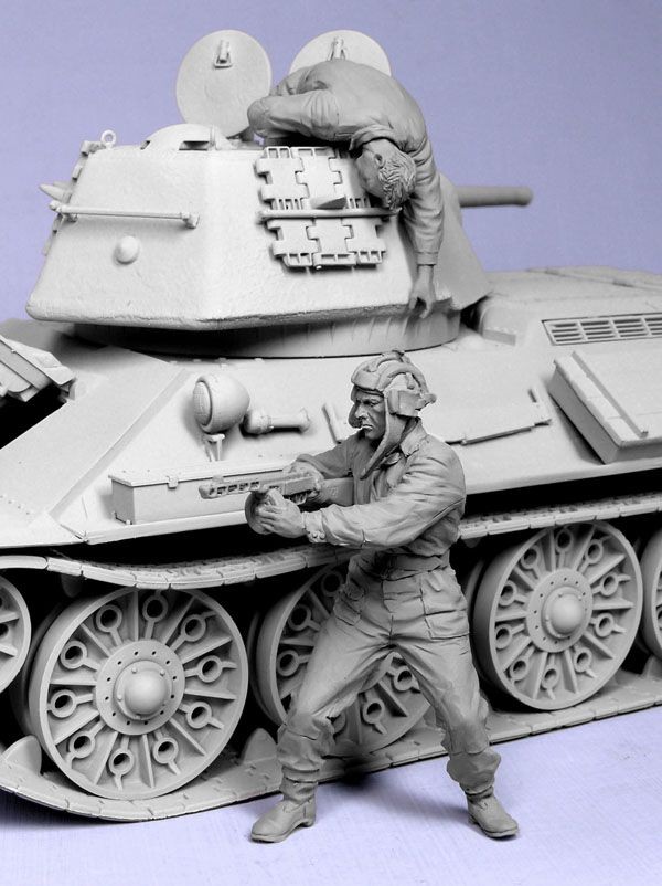 T35114 Экипаж подбитого советского танка II (T-34/76) (2) Tank