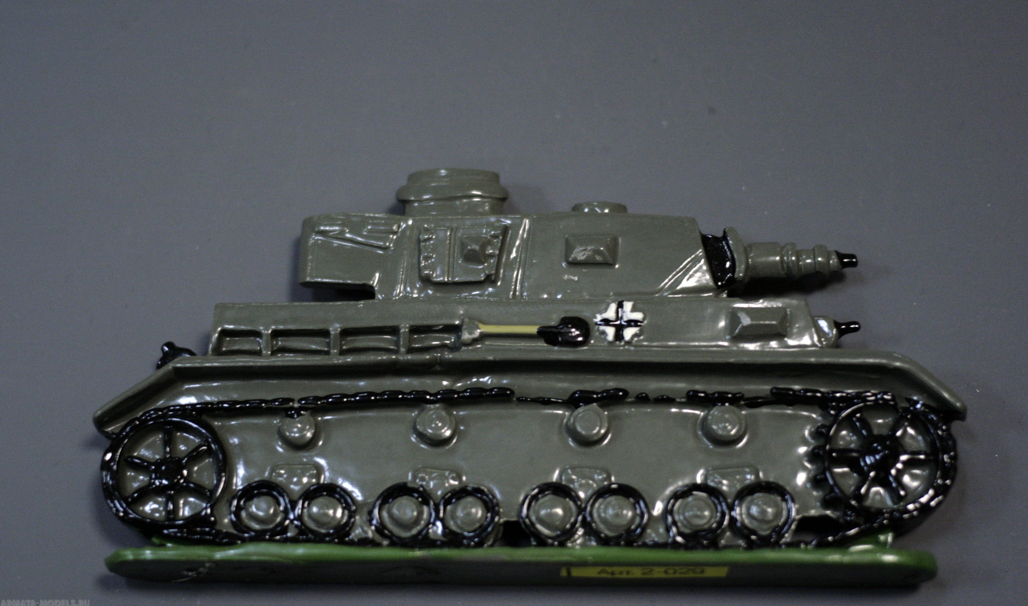 2-029 окрашеная фигура Танк Т-IV. Вермахт Солдатики "Ура"