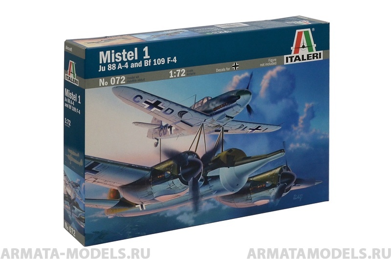 072ИТ Самолет Mistel 1 (JU-88 A4/Bf-109) Italeri