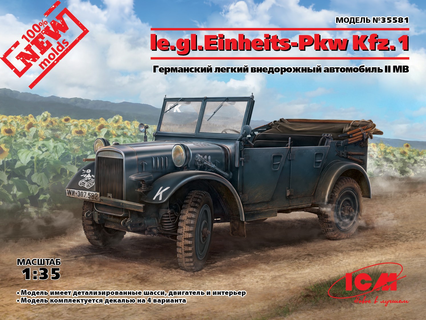 35581 le.gl.Einheits-Pkw Kfz.1, Германский легкий внедорожный автомобиль ІІ МВ ICM