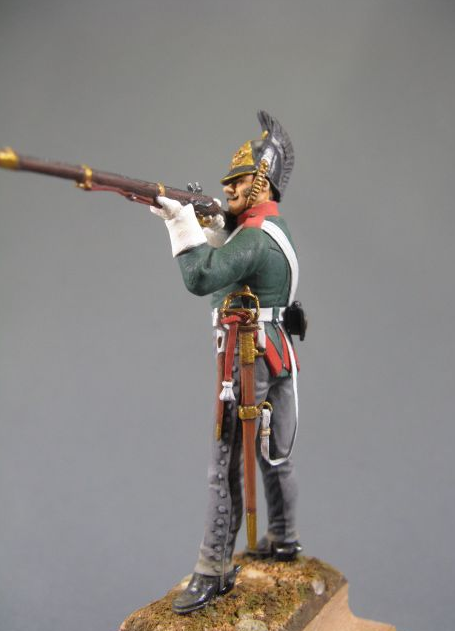 CHM-54099(M). Рядовой армейских драгунских полков, Россия 1812-14 гг. 54 мм. Материал – белый металл Chronos Miniatures