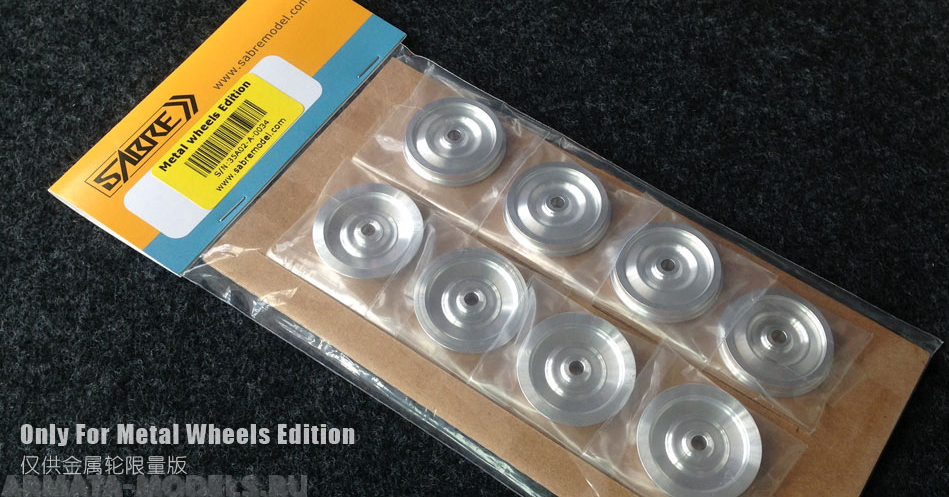 35B01 Железнодорожные металлические колеса 1/35 Railway Metal Wheels ( 8 PCS )