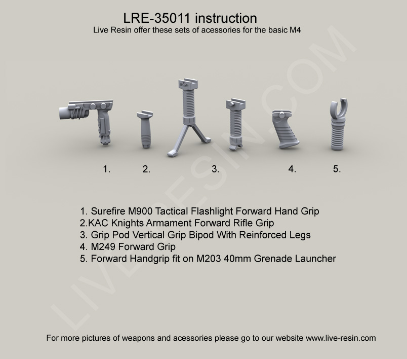 LRE35011 Набор тактических рукояток