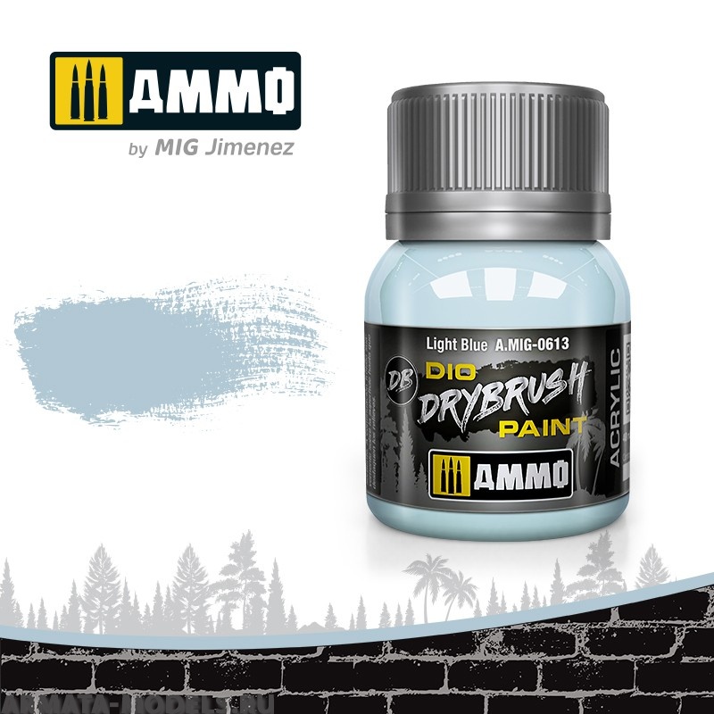AMIG0613 Ammo Mig Краска акриловая DRYBRUSH  Light Blue