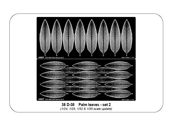 ABR-35-D-38  Дополнения для  Palm leaves – set 2 для  1/35