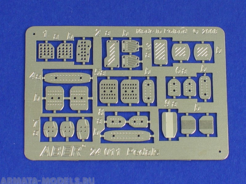 ABR-24-011  Дополнения для  Pedals for all cars для  1/24