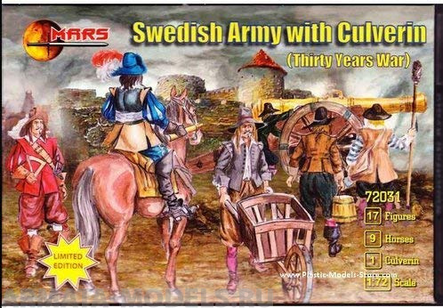 72031MR Фигуры Swedish Army with Culverin 1/72 Mars Mars