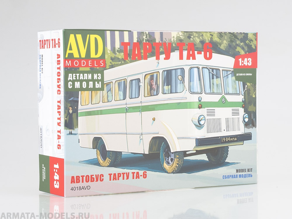 4018AVD Сборная модель  Автобус Тарту ТА-6 AVD Models