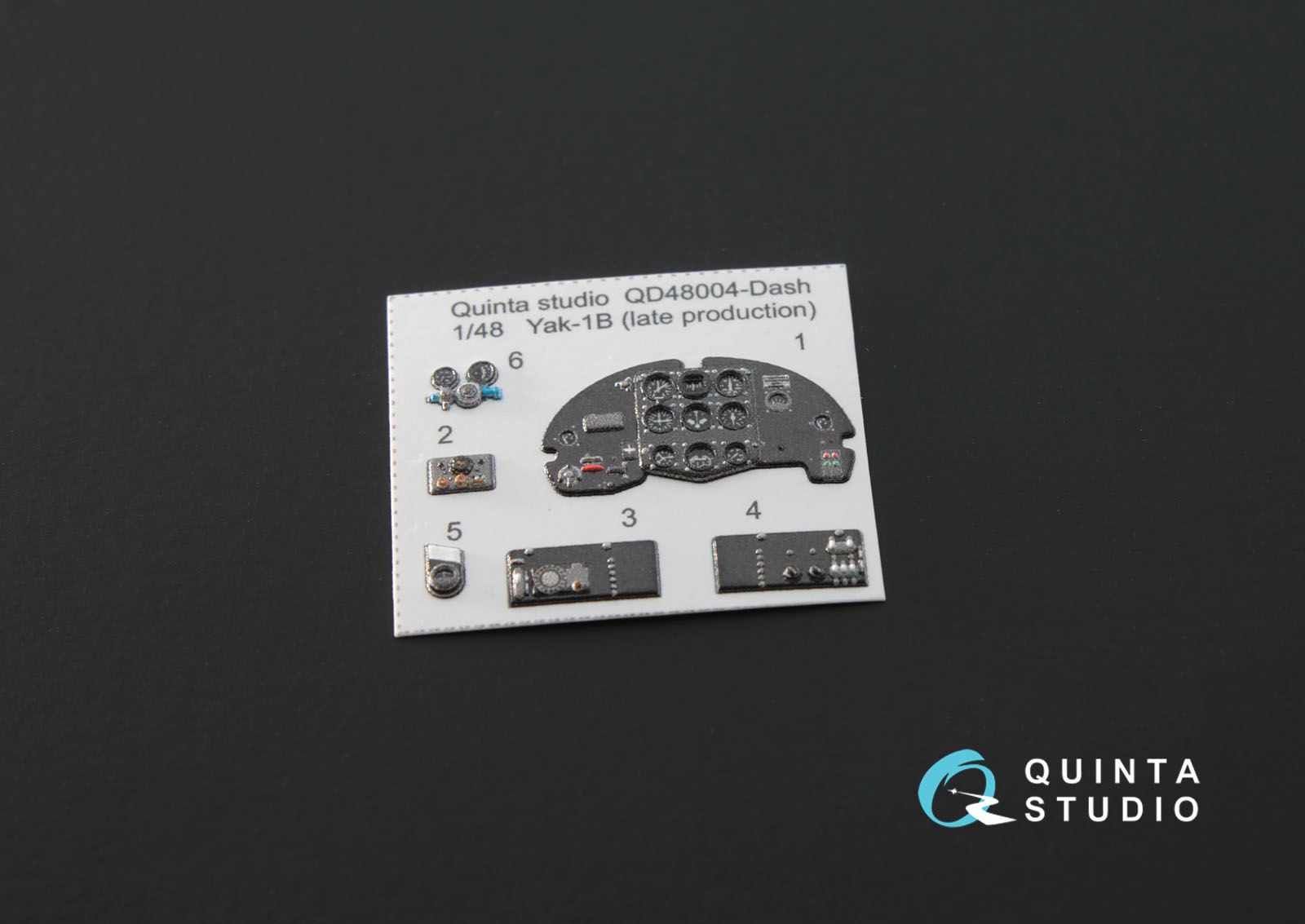 QD48004Dash 3D Декаль интерьера кабины Як-1Б (для модели Моделсвит)