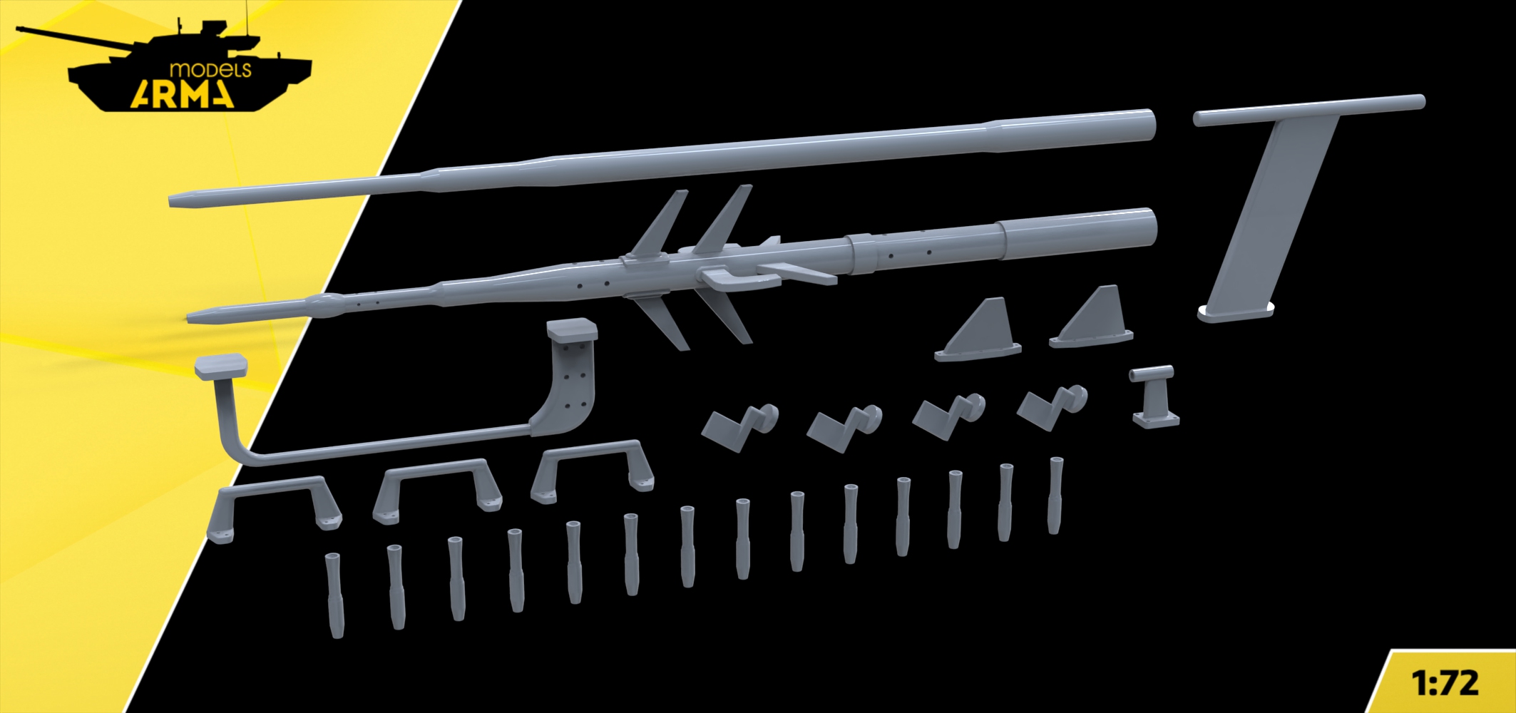 AM72544 Набор датчиков и антенн Су-25 (Не для свободной продажи)