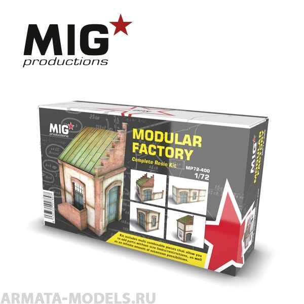 MP72-400 Сборная модель аксессуаров из пластика Modular factory MIG Productions